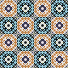 Abstract ethnic rug ornamental seamless pattern.Perfect for fashion, textile design, cute themed fabric, on wall paper, wrapping paper and home decor.Element of graphic design.