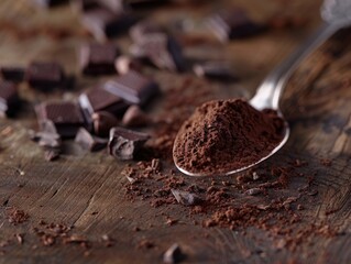 Cacao Powder with Chocolate Flakes