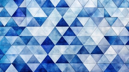 Fototapeta premium Abstract Geometric Blue and White Pattern