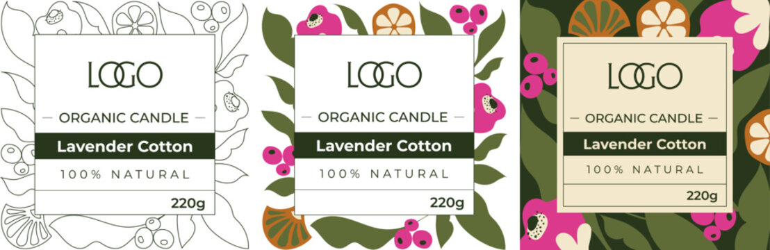 R&oacute;tulo, estampa, Amaz&ocirc;nia, textura, tropical, adesivo, natureza, floresta, folha, frutas, flores, floral, natural, org&acirc;nico, ecol&oacute;gico, vegano, artesanal, vela, fragr&acirc;ncia, ilustra&ccedil;&atilde;o, vetor