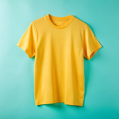 yellow t shirt isolated
