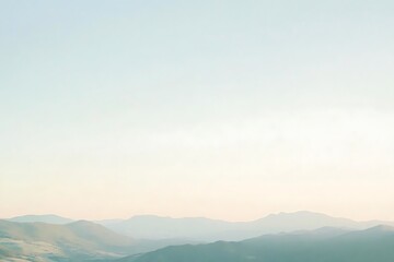 Mountain Silhouette at Sunset