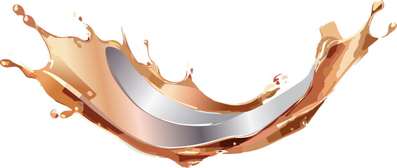 Metallic Explosion Splash