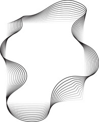 Square line gradient blend with liquid shape, digital, voice, equalizer