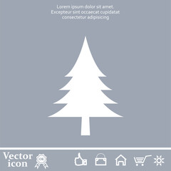 Obraz premium Vector icon of white color on a gray background