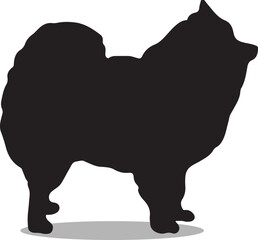 Pomeranians Silhouette, Pomeranians Vector Silhouette, Pomeranians cartoon Silhouette, Pomeranians illustration, Pomeranians icon Silhouette, Pomeranians Silhouette illustration