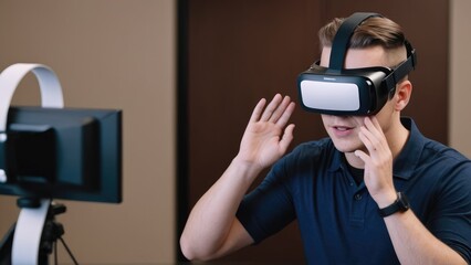 Employees are testing VR equipment to enhance workplace processes, exploring virtual reality's potential for productivity and innovation