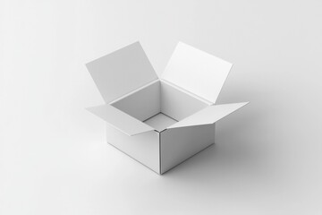 Fototapeta premium Paper Box Mockup A4 on isolated background created with Generative AI