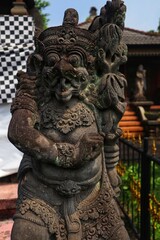 The Dwarapala statue is also called the door guard in Hindu and Buddhist teachings.