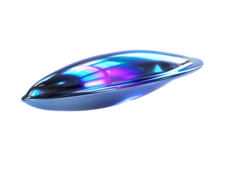 Unidentified Flying Object (UFO), Unidentified Aerial Phenomena (UAP), inform teardrop. Strange object may come from outer space or contain unexpected technology