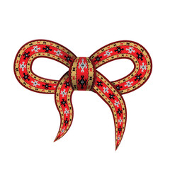 Folk ribbon motive pattern Albania, Kosova Balkan. card design