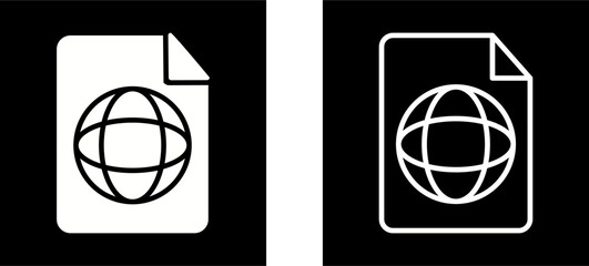 Fototapeta premium Global Profile Vector Icon