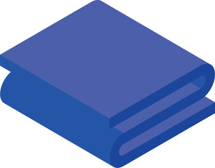 Blue fabric folded over on a white background representing the textile industry