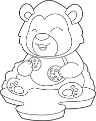 Lion Cookies Animal Vector Graphic Art Illustration