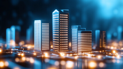 Real estate investor touring a smart city development, focusing on the latest trends in techdriven property investments, real estate, smart cities, investment