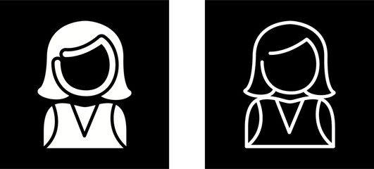 Elegant Lady Vector Icon