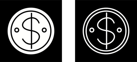 Dollar Coin Vector Icon