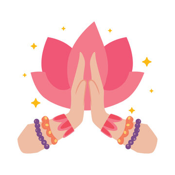 indian welcome namaste hands