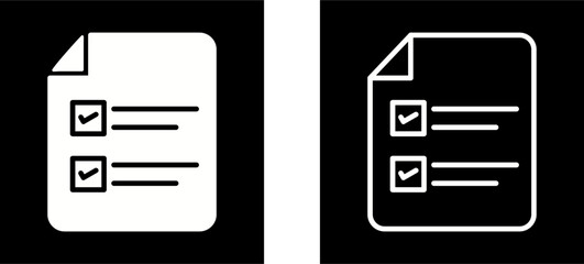 Filling Ballot Paper Vector Icon