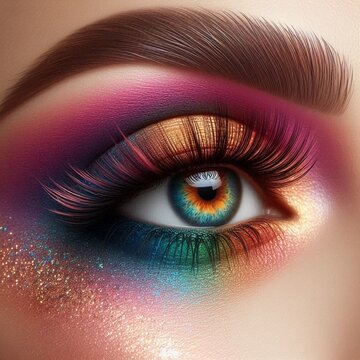 close up of eye