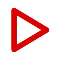 triangle, video game sign, video sign, play sign, symbol, red play sign, 