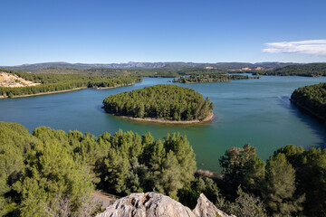 View of Sichar lake near Ribesalbes in Castellon (Spain)