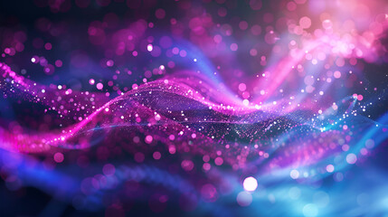 Futuristic Design Background Abstract Sound Wave Glow Motion with Colorful Dots Concept Digital Art Abstract Design Sound Waves Futuristic Backgrounds Colorful Dots, futuristic design, background