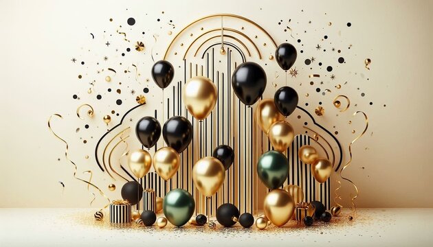 background with balloons