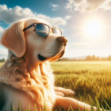 golden retriever in the park