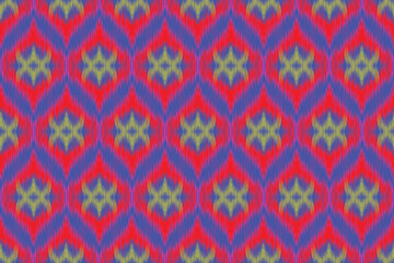 seamless pattern ikat design