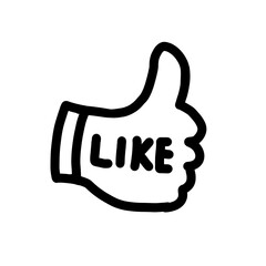 like and unlike labels