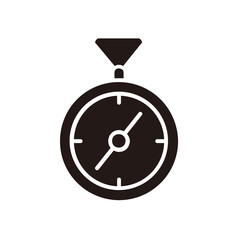 hiking icon design glyph style