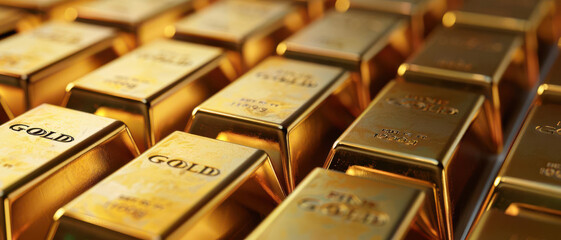 Gold bars, virtual wealth manager, digital portfolio tracking, modern finance