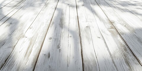 Weathered white wooden planks background. Shabby chic distressed wood texture. Image for backdrop, banner with copy space and wallpaper.