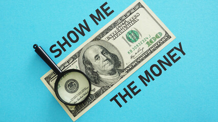 Show Me The Money is shown using the text