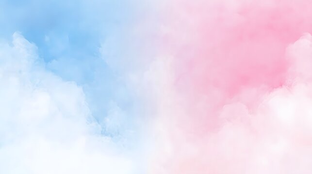 Beautiful blurred pastel rainbow color background with soft white clouds for your design. Pastell gradient background vector illustration. Soft pastal watercolor, dreamy rainbow color banner backgroun