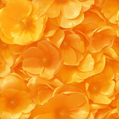 アニメ風の黄色からオレンジへのグラデーションチューリップのテクスチャパターン