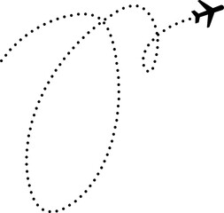 Airplane routes, travel, flight paths