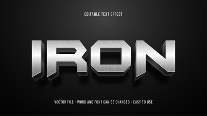 Editable text effect iron theme © Mulart Gallery