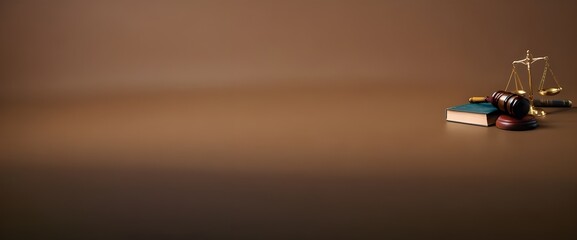 Law books with gavel and scales signify legal authority