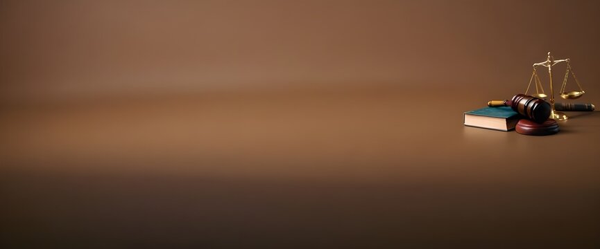 Law books with gavel and scales signify legal authority