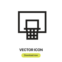 Basketball icon vector. Linear-style sign for mobile concept and web design. Basketball symbol illustration. Pixel vector graphics - Vector.	