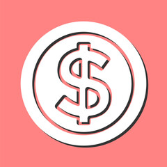 Dollar Symbol Vector Icon