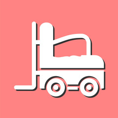 Forklift Vector Icon