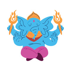 lord ganesh in ganesh chaturthi indian festival