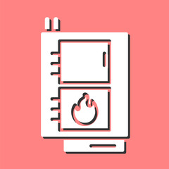 Solid Fuel Boiler Vector Icon