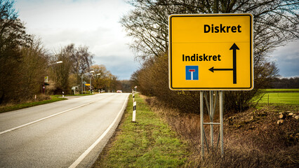 Signposts the direct way to Discreet versus Indiscreet