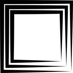 Obraz premium Square shape with line blending for tag, logo, banner