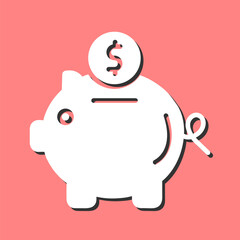 Piggy Bank Vector Icon