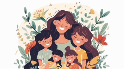 Mother Day Moment with daughter and son